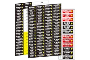 LOGFAADCOI Premium Durable Circuit Breaker Labels, 129 Waterproof Fuse Box Stickers, Easy to Read and Install (newblack-A, 1)