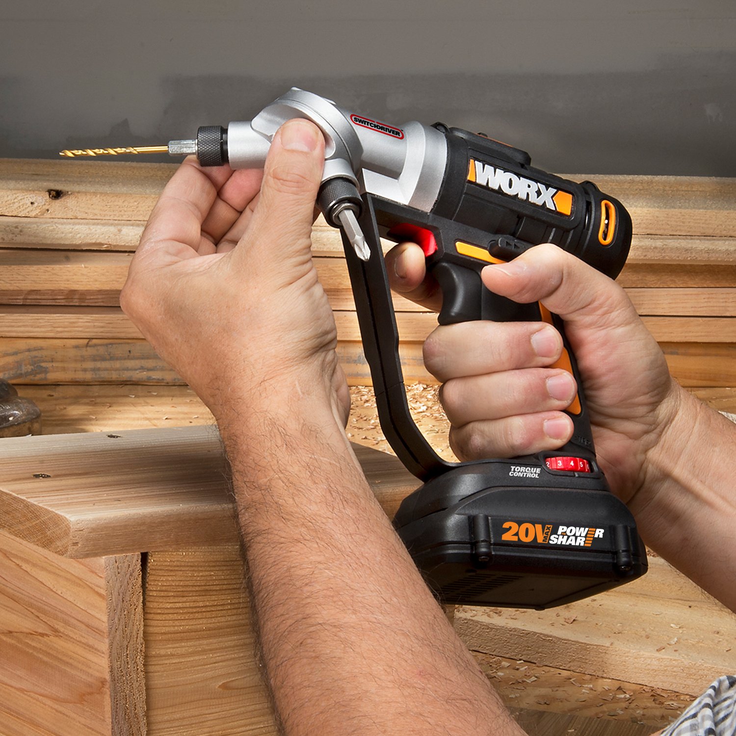 WORX WX176L 20V Switchdriver 2in1 Cordless Drill and Driver with