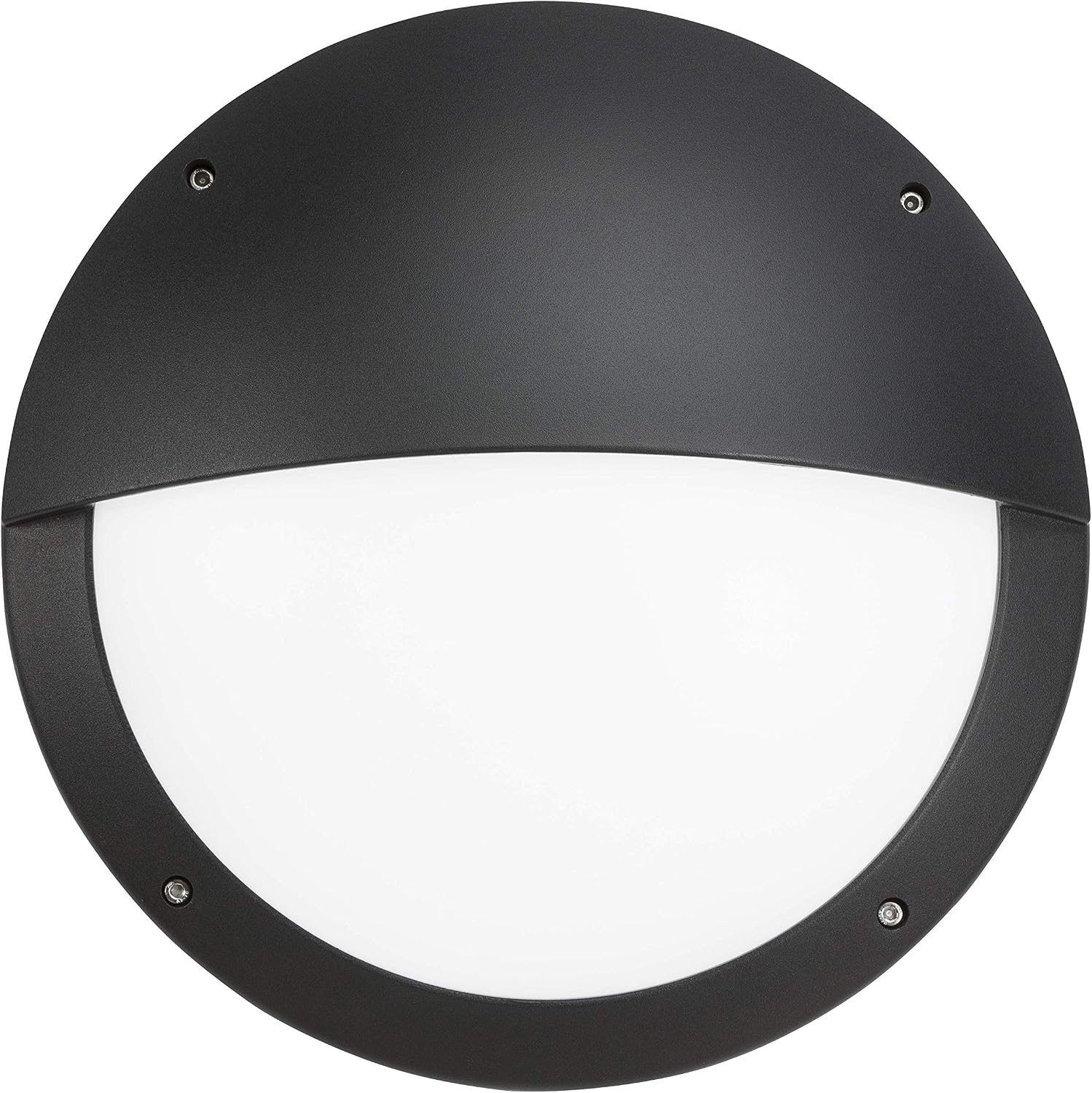 Knightsbridge Anti-Vandal Bulkhead, Die Cast Aluminium, Black Eyelid - Image 3