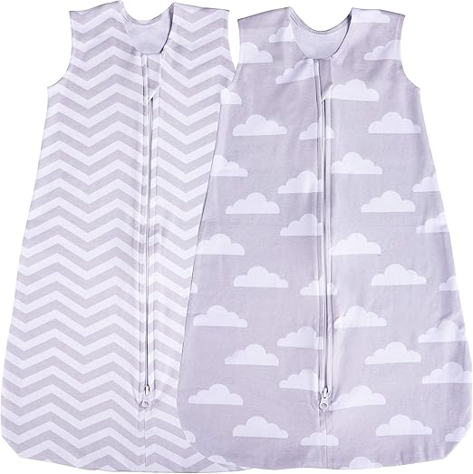 Baby Sleeping Sack, 2 Pack Wearable Blanket, Summer (Cloud/Chevron) (36 Months) Amazon.co.uk Baby