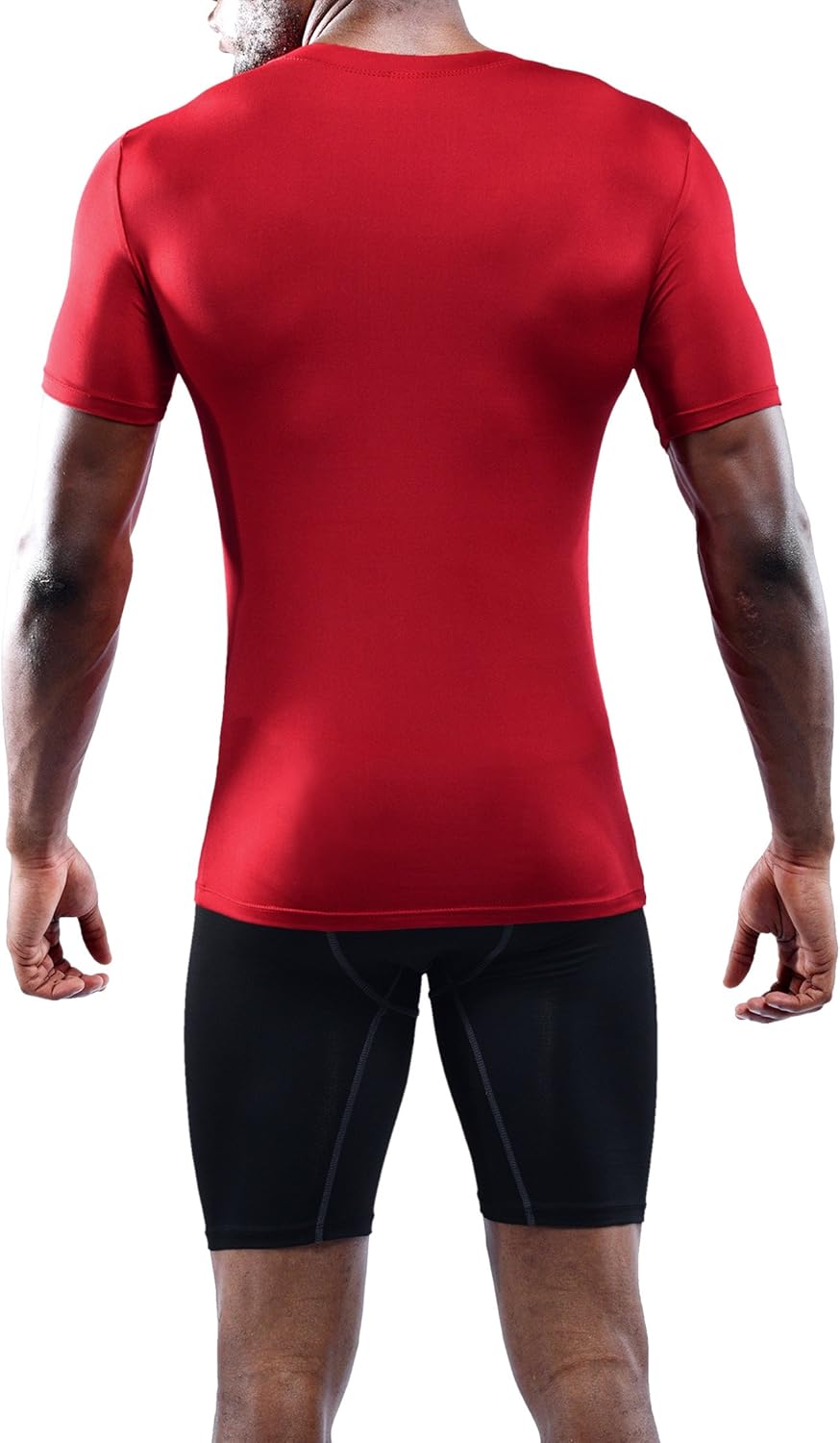 Neleus Men's 3 Pack Athletic Compression Under Base Layer Sport Shirt: Clothing
