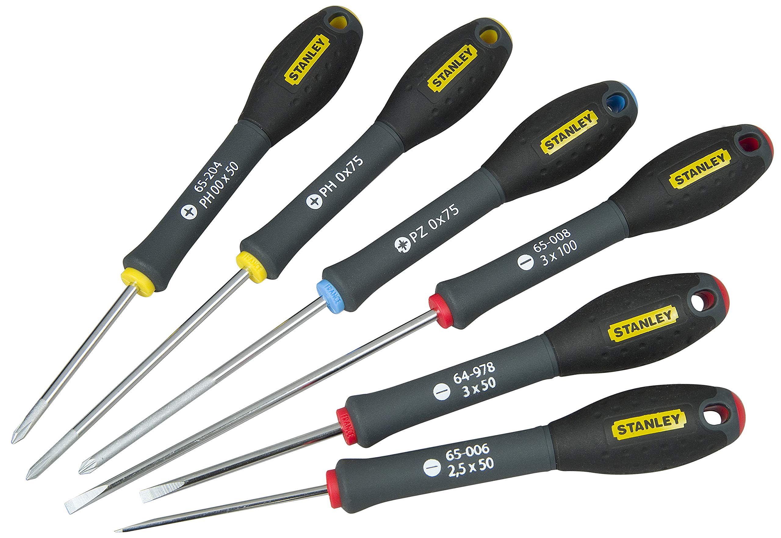 Stanley 065492 FatMax Precision Screw Driver Set (6 Pieces), 0-65-492