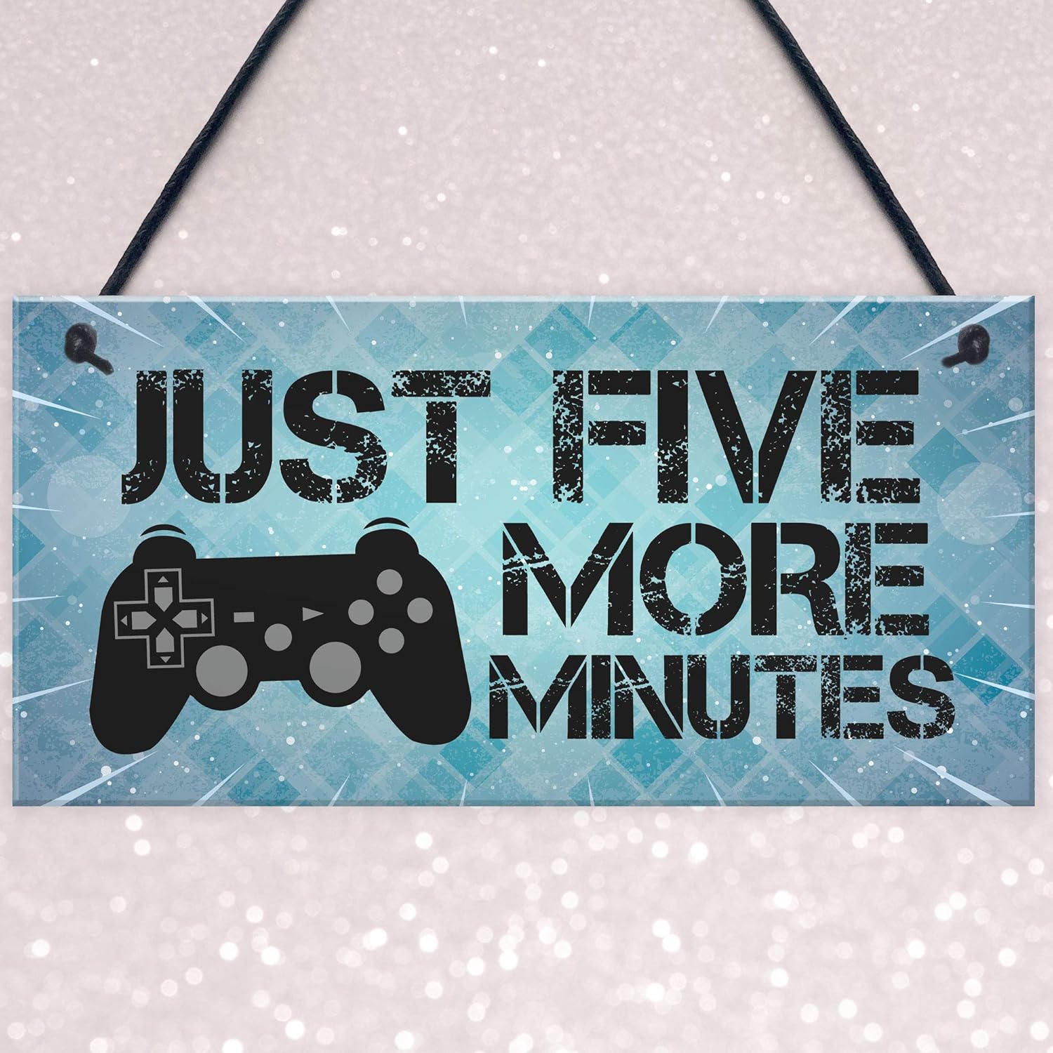 Red Ocean Funny Gamer Gift For Son Gaming Sign Hanging Man Cave Sign Fan Gift - Image 4