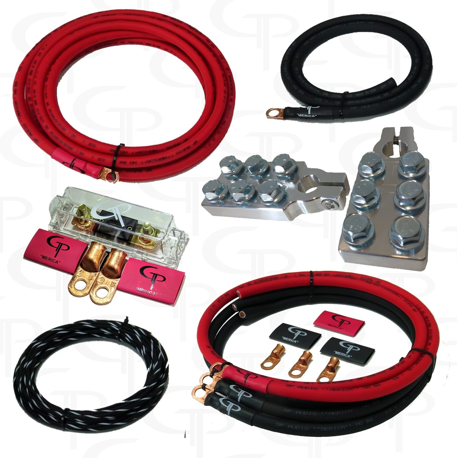 Amazon Com 4 Awg Gauge Ofhc Amp Wiring Kit Complete Stage 1