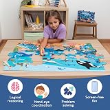 BONNYCO Giant Ocean Animals Floor Puzzle 48 Large Pieces 36.2 x 24.4 in view 6