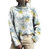 domirica Sweater for Women Ribbed Raw Hem Turtleneck Sweater Pullover Fall Chunky Knitted Pullover Top Fashion Outfits 2025