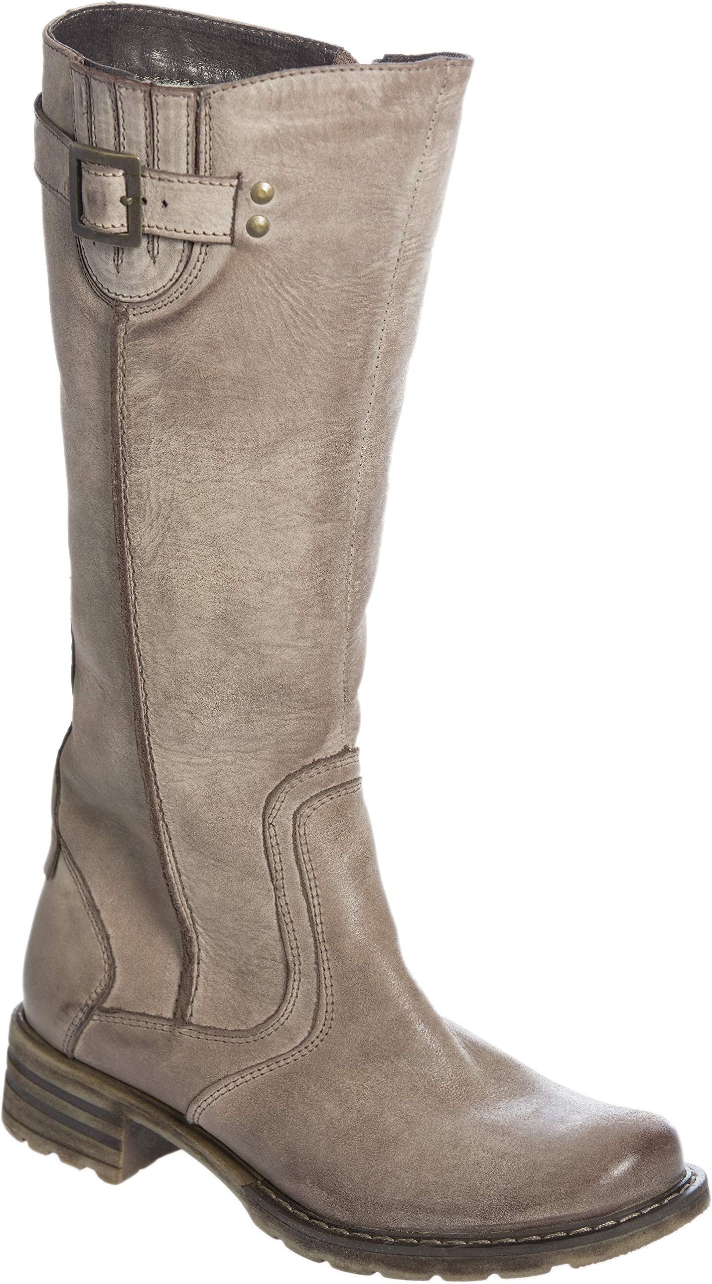 Overland Sheepskin Co Women's Regan Fleece-Lined Leather Boots