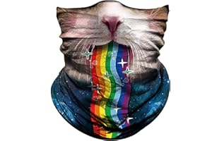 Obacle Animal Face Mask Neck Gaiter for Sun Dust Wind Protection for Men Women