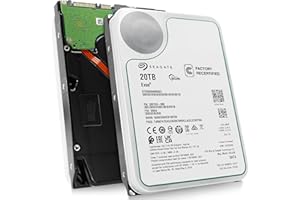Seagate Exos 20TB 7.2K RPM SATA 6Gb/s 3.5in Enterprise HDD ST20000NM002C (Renewed)