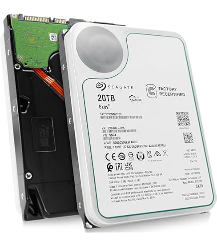 SEAGATE 20TB Exos X20 SATA HDD 正規品 NAS ST20000NM007D-MRmain_1024x1024