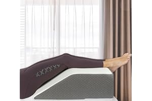 Kölbs Bed Wedge Leg Pillow for Elevation Chic Jacquard Cover, Knee, Ankle Bolster Body Positioner Post Surgery