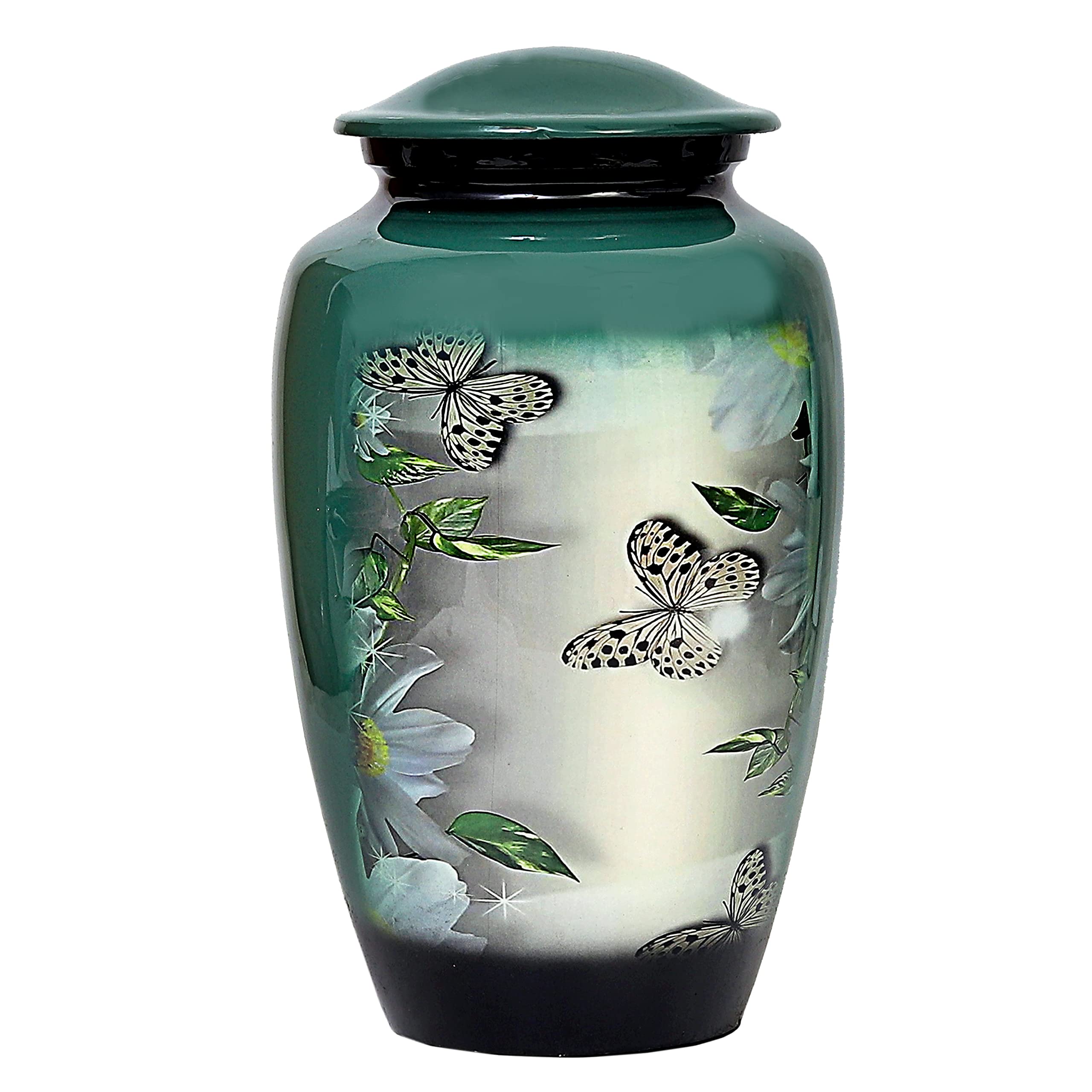 HLC Butterfly Adult Cremation Urn - Handcrafted Ashes Urn (200 lbs, 10.5 x 6 “)