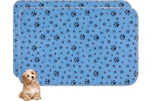 ESWIN Washable Pee Pads for Dogs,2 Pack Large 18"x24" Super Absorbent Reusable Puppy Pads,Non-Slip 100% Waterproof Dog Pee Pads,Pet Training Pads for Couch, Crate, Potty Training,Floor