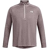 Under Armour - Mens Tech Textured 1/2 Zip T Shirt, Color Tetra Gray (015), Size: XX-Large