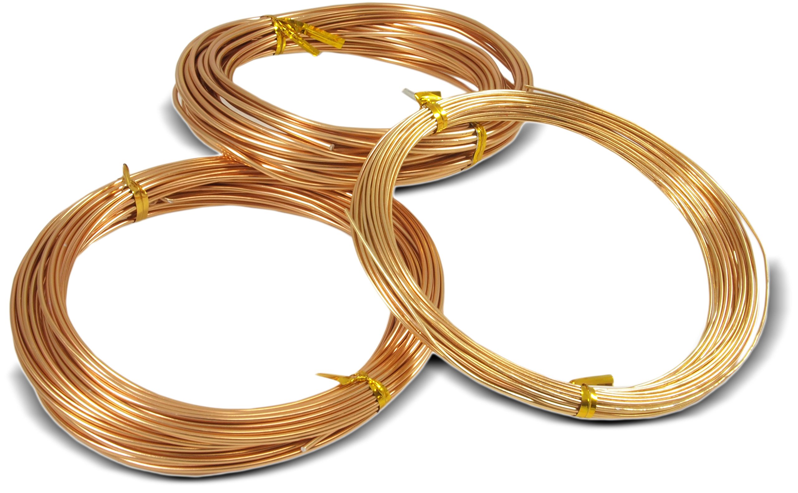 Buy Copper Color Bonsai Training Wire 332ft Rolls1mm, 1.5mm, 2.0mm