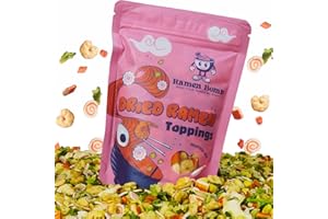 RAMEN BOMB Dried Ramen Toppings - Seafood Mix with Dehydrated Vegetables, Ramen Toppers for noodles that include Dry Ramen Toppings with Fish Cake, (Small, Classic Seafood)