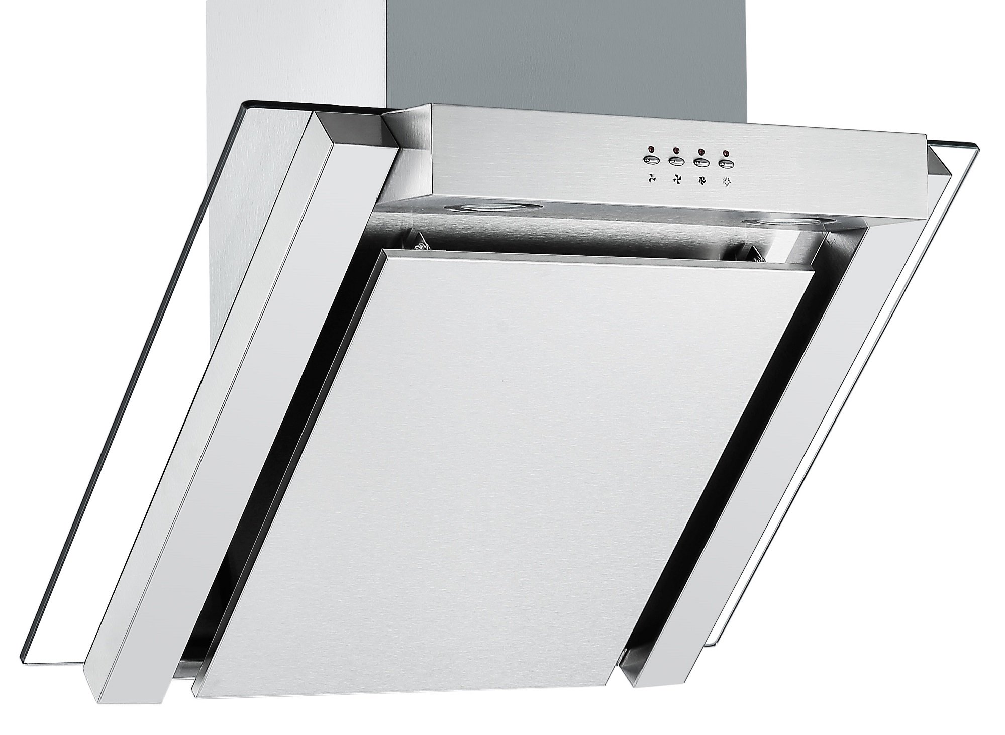 Angled Glass Extractor Fan Cookology ANG605SS Unbranded 60cm Angled