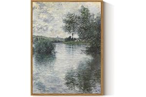 ARPEOTCY Vintage Framed Canvas Wall Decor, 12×16 Inch, Vintage Monet Landscape Art Prints for Wall Decor, Hanging Wall Art for Bedroom, Living Room, Bathroom, Kithchen, Office