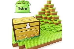 TOYLOGY Magnetic Blocks-Build Mine Magnet World Grass Edition, Magnetic Toys for Boys & Girls Age 3-4 4-5 6-8, STEM Montessori Sensory Toys for Toddlers Gifts for 3+ Years Old Girls Boys