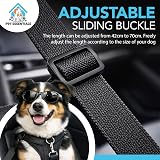 SOL 2 Pack Dog Car Seat Belts 70cm Adjustable Nylon Clip-On UK view 4