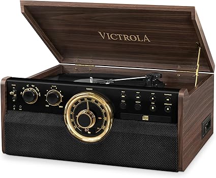 victrola 6 in 1 turntable external speakers