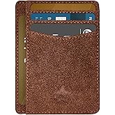 ARCWOR Slim Wallet Minimalist Front Pocket RFID Blocking Men and Women Leather Wallets