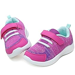 nerteo Toddler Girl Tennis Shoes Cute Kids Girls