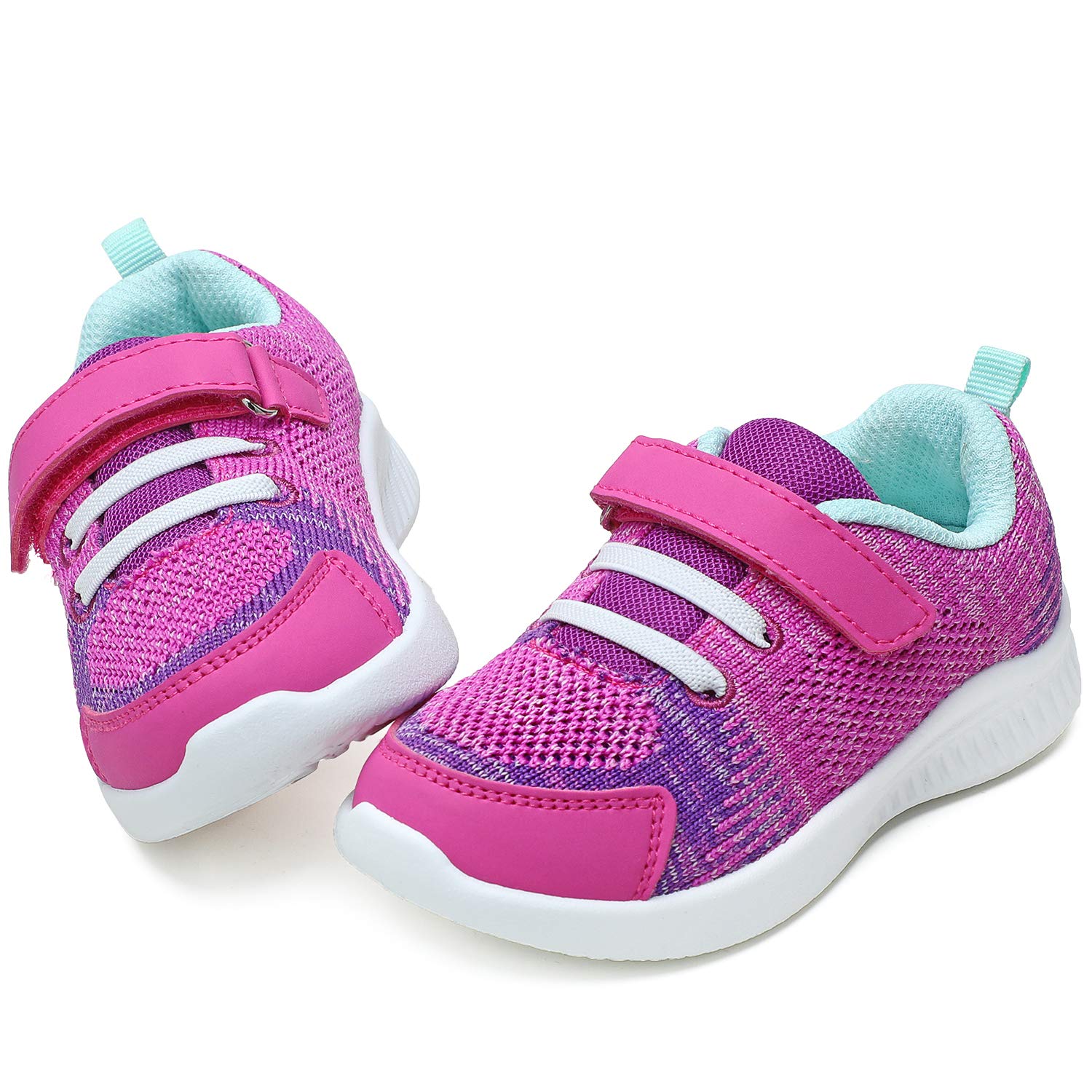 nerteo Toddler Girl Tennis Shoes Cute Kids Girls