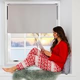 FURNISHED Thermal Blackout Roller Blind Brown 165x165 cm (W x L) view 6