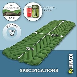 Klymit Static V Inflatable Sleeping Pad for