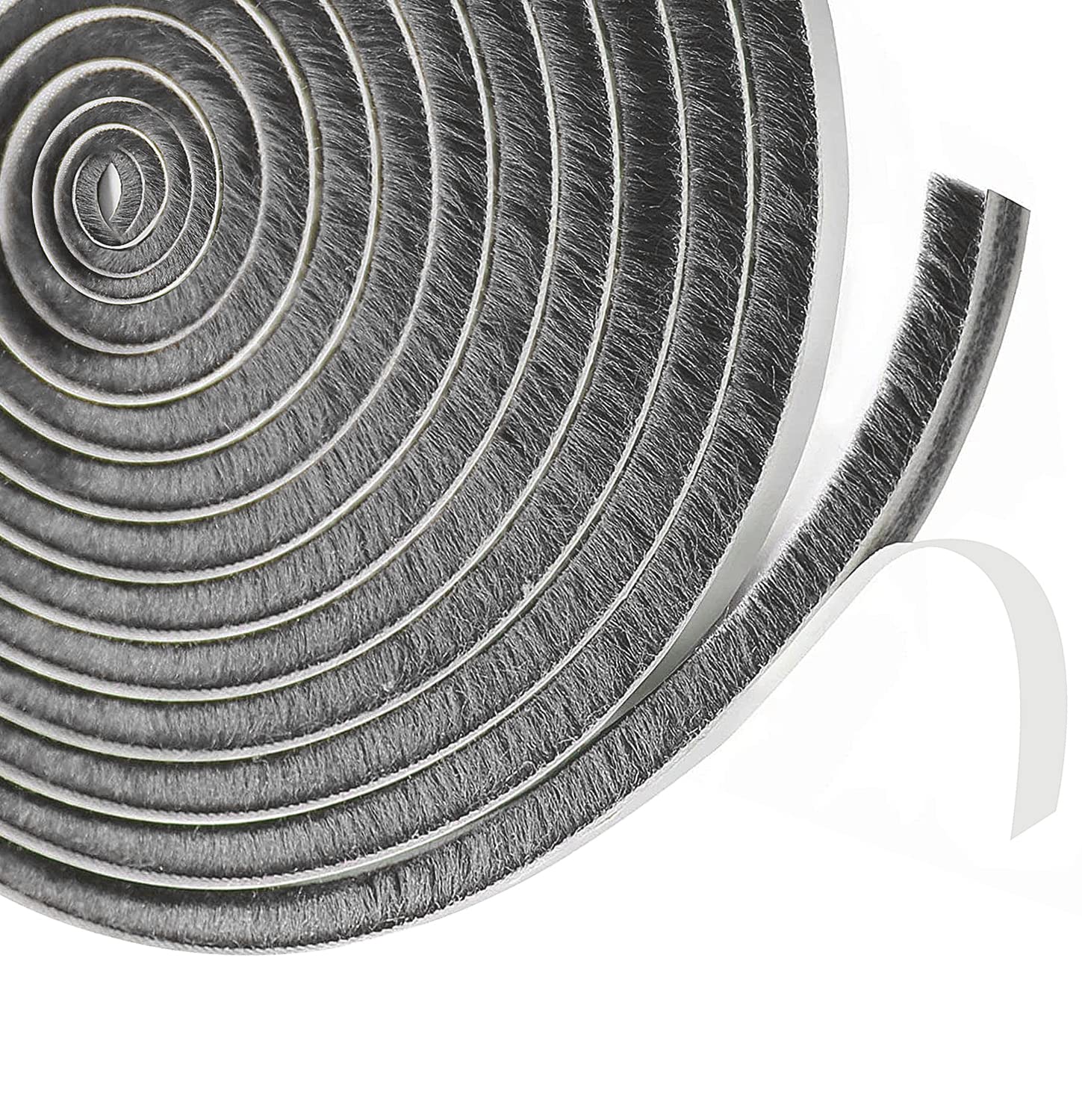 Window Seal Strip,9mm(B) x 9 mm(D) x 6M(L) Door Brush Strip, for Door Seal Strip, Door Draft Excluder Strip, Weather Strip