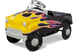Kid Trax Street Rod Pedal Car, Indoor/Outdoor Toys for Toddlers Ages 3–5, Classic Design Ride On Car, Kid Cars to Drive, Ride On Toy, Toddler Boy Toys, Durable Steel Cars for Kids, Max Weight of 60lbs
