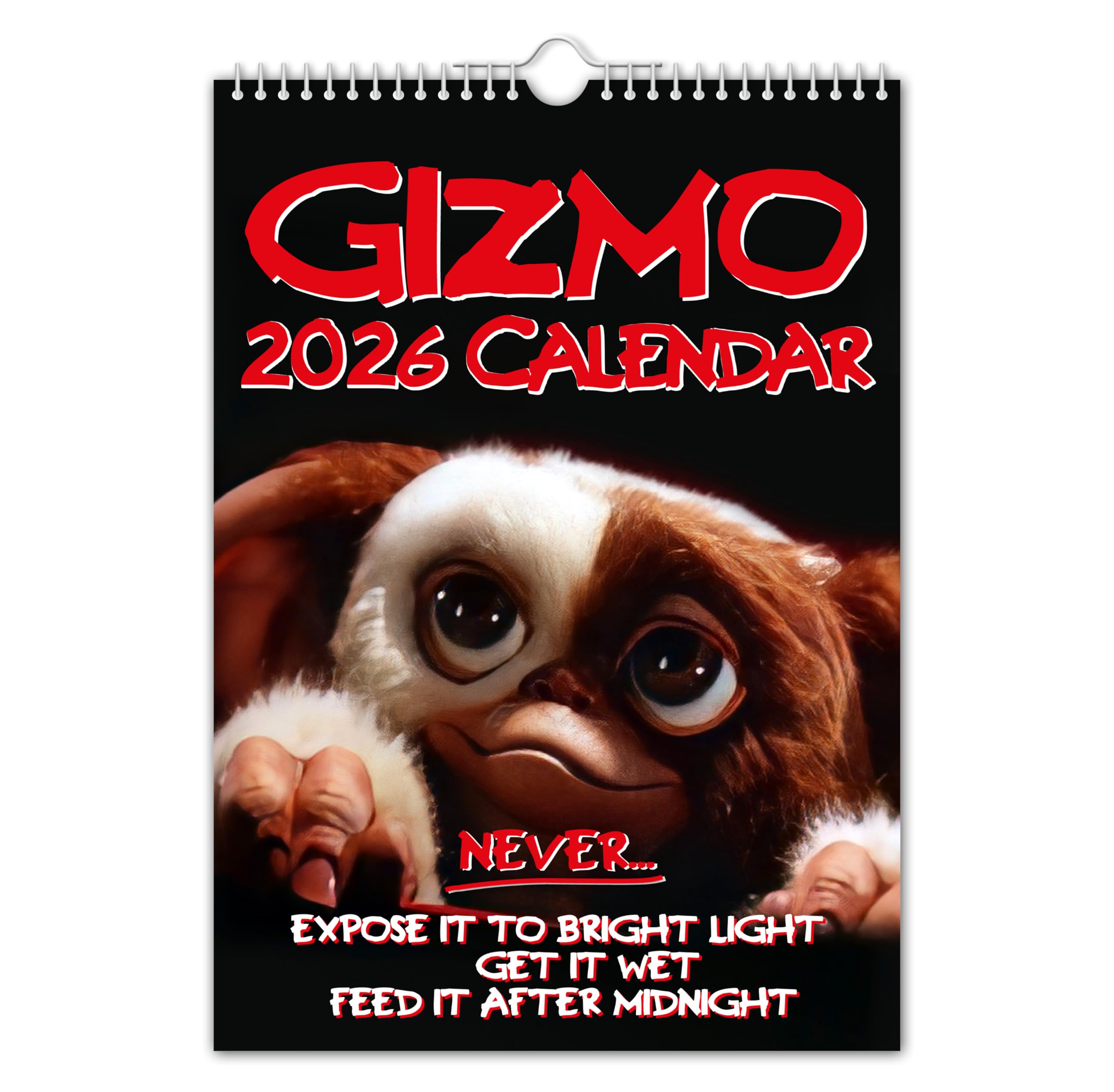 The Calendar King // Gizmo - Gremlins - 2026 Wall Calendar (Full Colour, A3 Size)