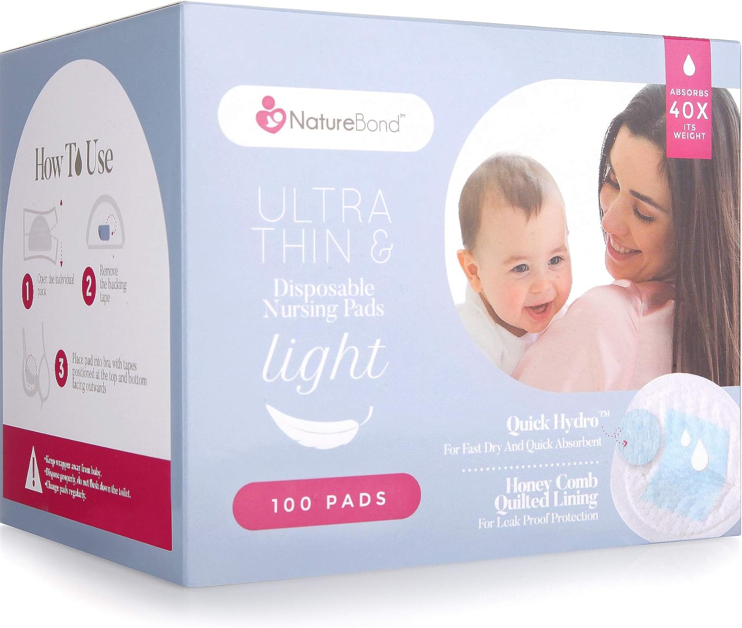 Coppette Assorbilatte Livella 8 Pezzi - In Bamb&ugrave;, Riutilizzabili E Lavabili