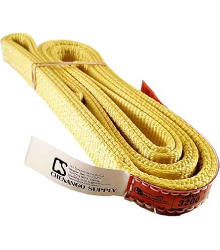 UniversalSling サイズ2 最大200kg 緑 Lift-All EN60X8 Tuflex Polyester Endless Roundsling, Green, 8