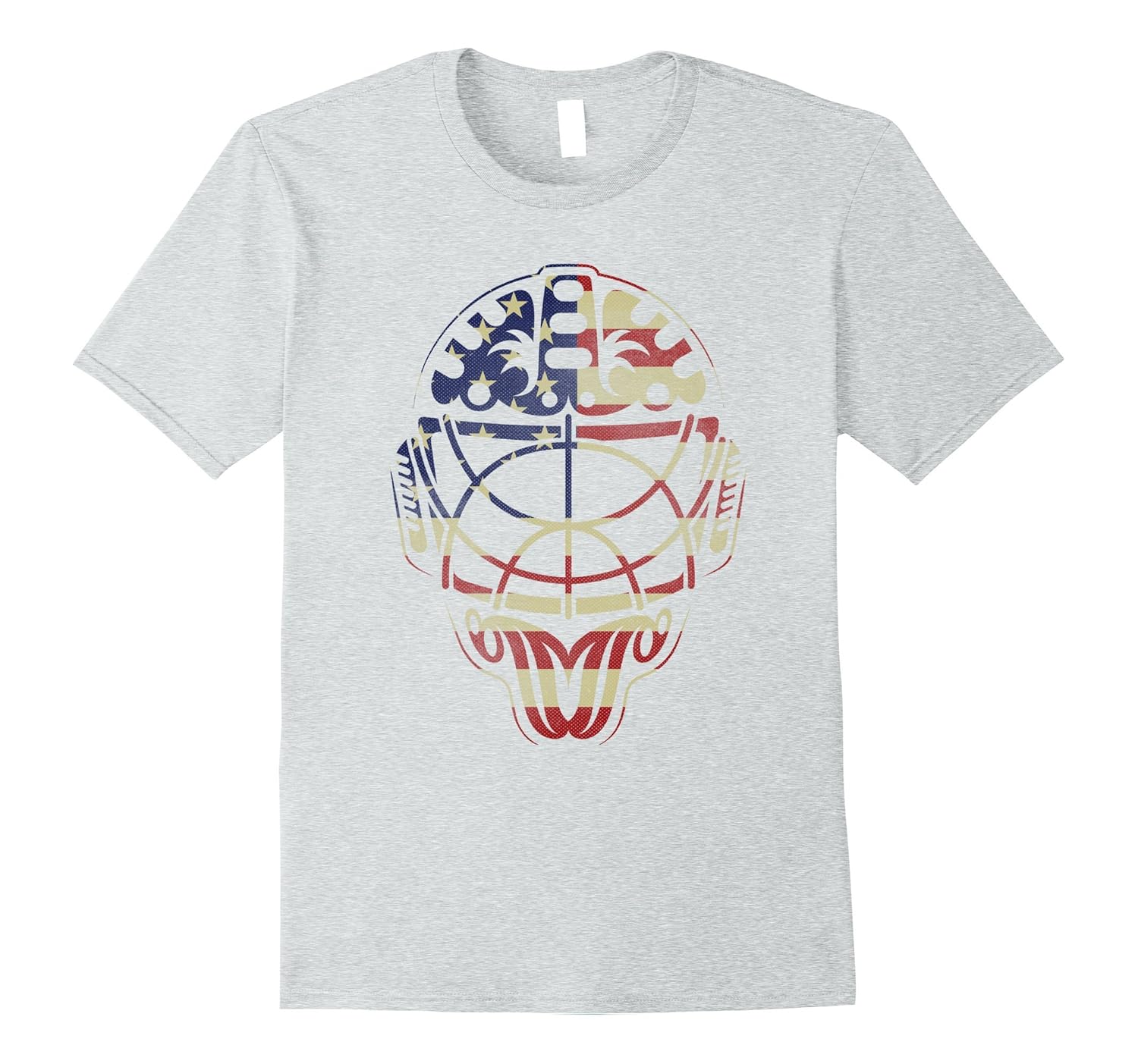 Vintage USA Hockey Goalie Mask Tshirt-anz