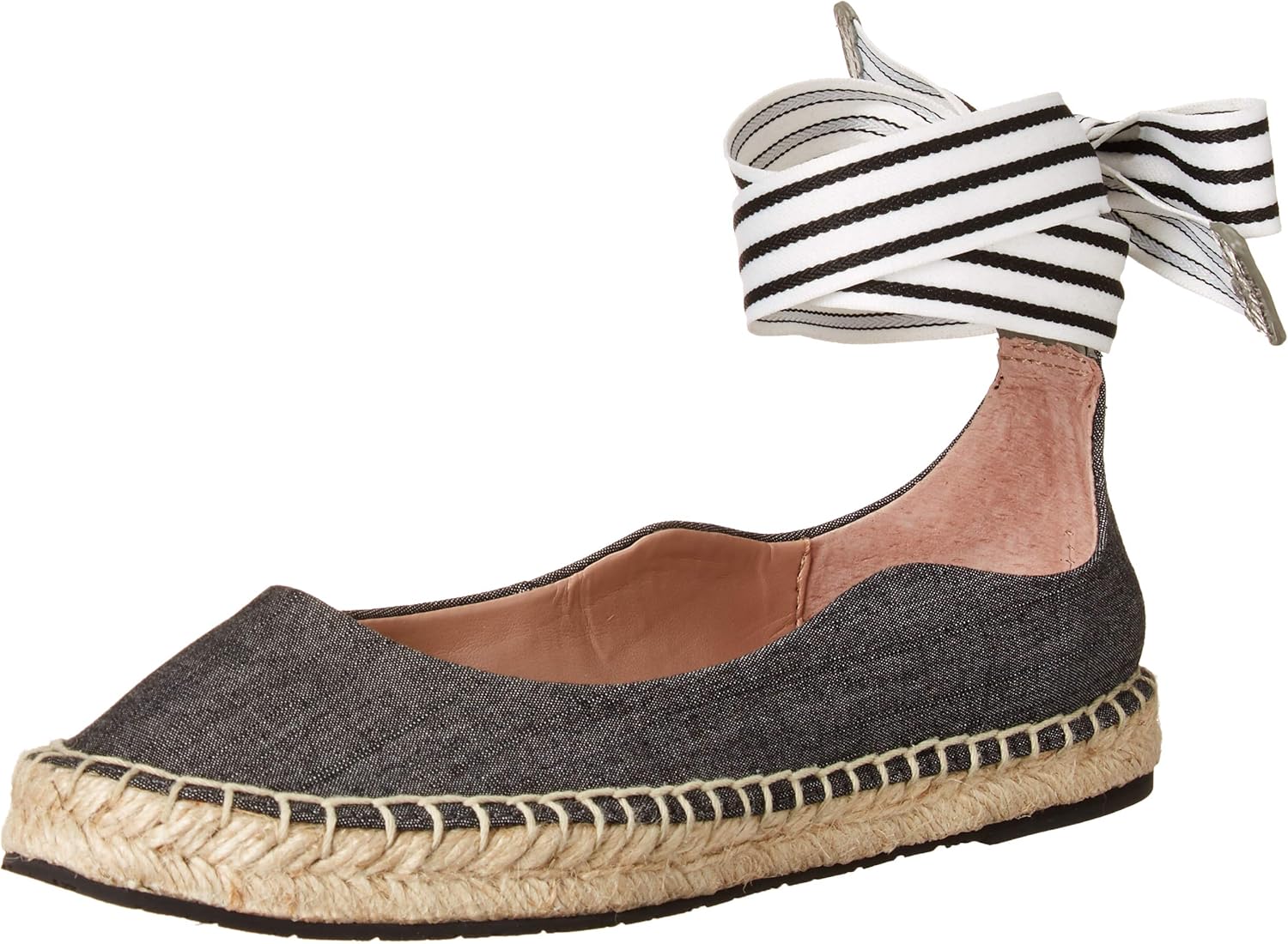flat espadrilles with ankle ties