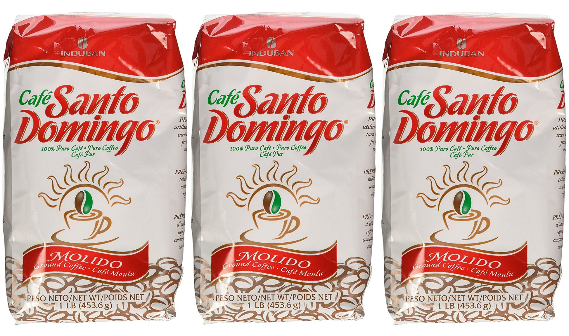 SANTO DOMINGO 3 LBS CAFE MOLIDO GROUND COFFEE DOMINICAN