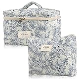NATINSA Cute Makeup Bag for Women(2 Pcs), Travel