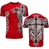 Konflic Graphic tees for Men | MMA Style Crew Neck T-Shirts Half Sleeve Classic | Men's t-Shirts Casual Cotton