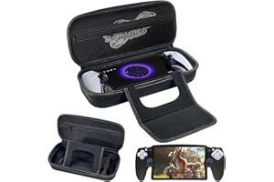 JDGPOKOO Accessories Kit for PlayStation Portal Remote Player, Handheld Case with Protective Case Cover, Hard Shell Carrying Bag Accessories Bundle