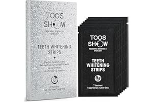 Toos Show Teeth Whitening Strips for Teeth Sensitive, 7 Day Treatment, Tooth Whitening Strips Sensitive,Non-Slip, Dry Strip,White Strips for Teeth Whitening,Residue Free