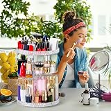 Mokani 360 Degree Rotating Makeup Organiser 6 Adjustable Layers Large Capacity view 7