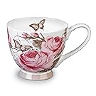 Portobello CM04776 Sandringham Footed Roseraie Bone China Mug