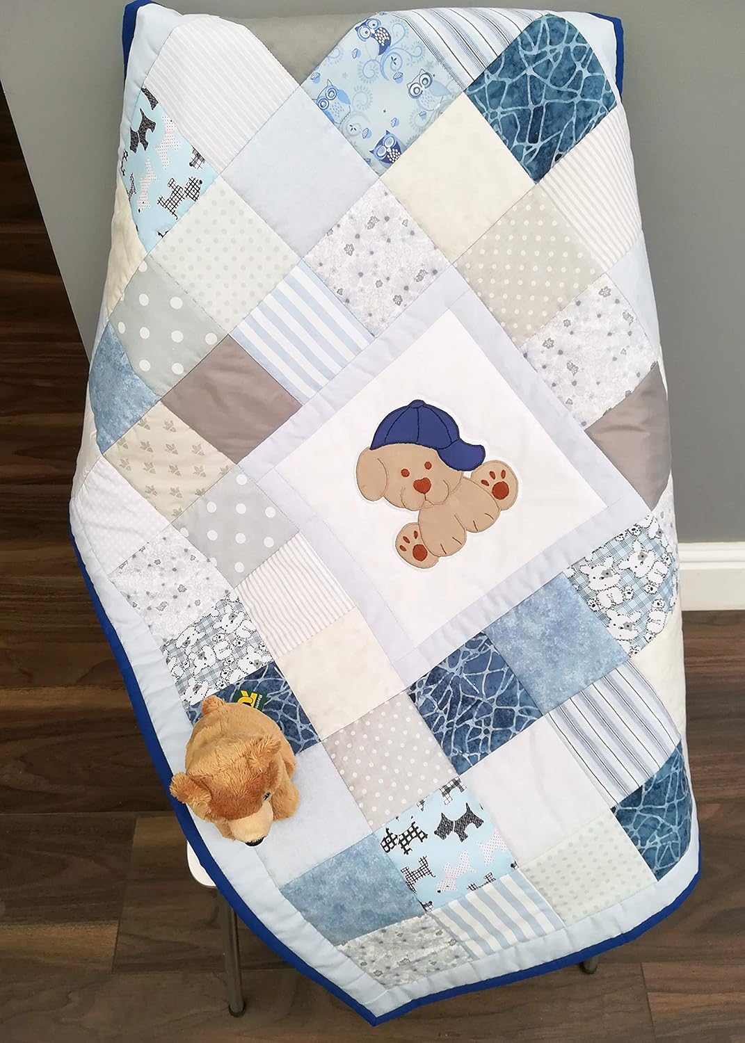 Handmade patchwork baby quilt, cot quilt, playmat, nursery Amazon.co