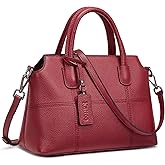 Kattee Genuine Leather Handbags for Women, Soft Hobo Satchel Shoulder Crossbody Bags Ladies Purses