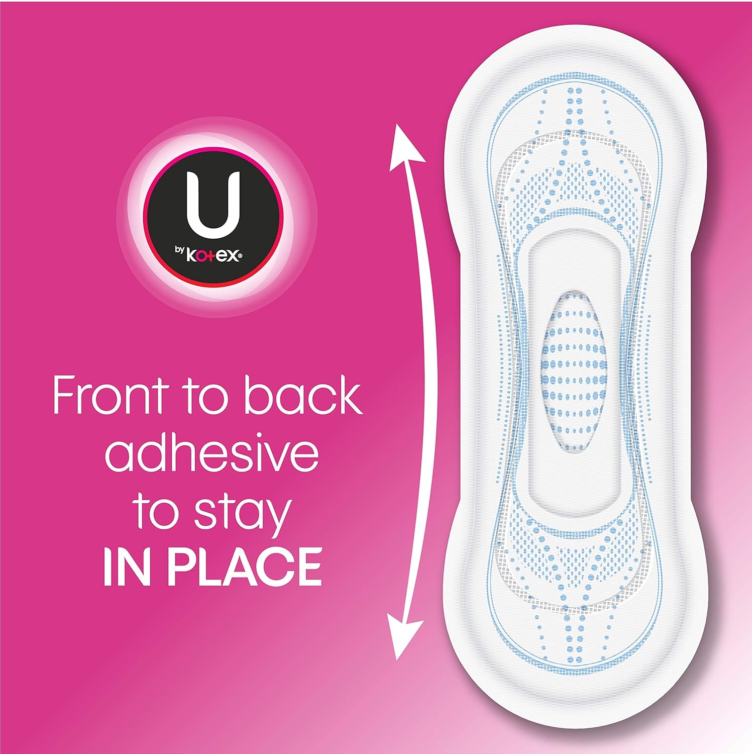 U by Kotex Security Ultra Thin Feminine Pads, Regular, Unscented, 176 Count (4 Packs of 44) (Packaging May Vary): Health & Personal Care