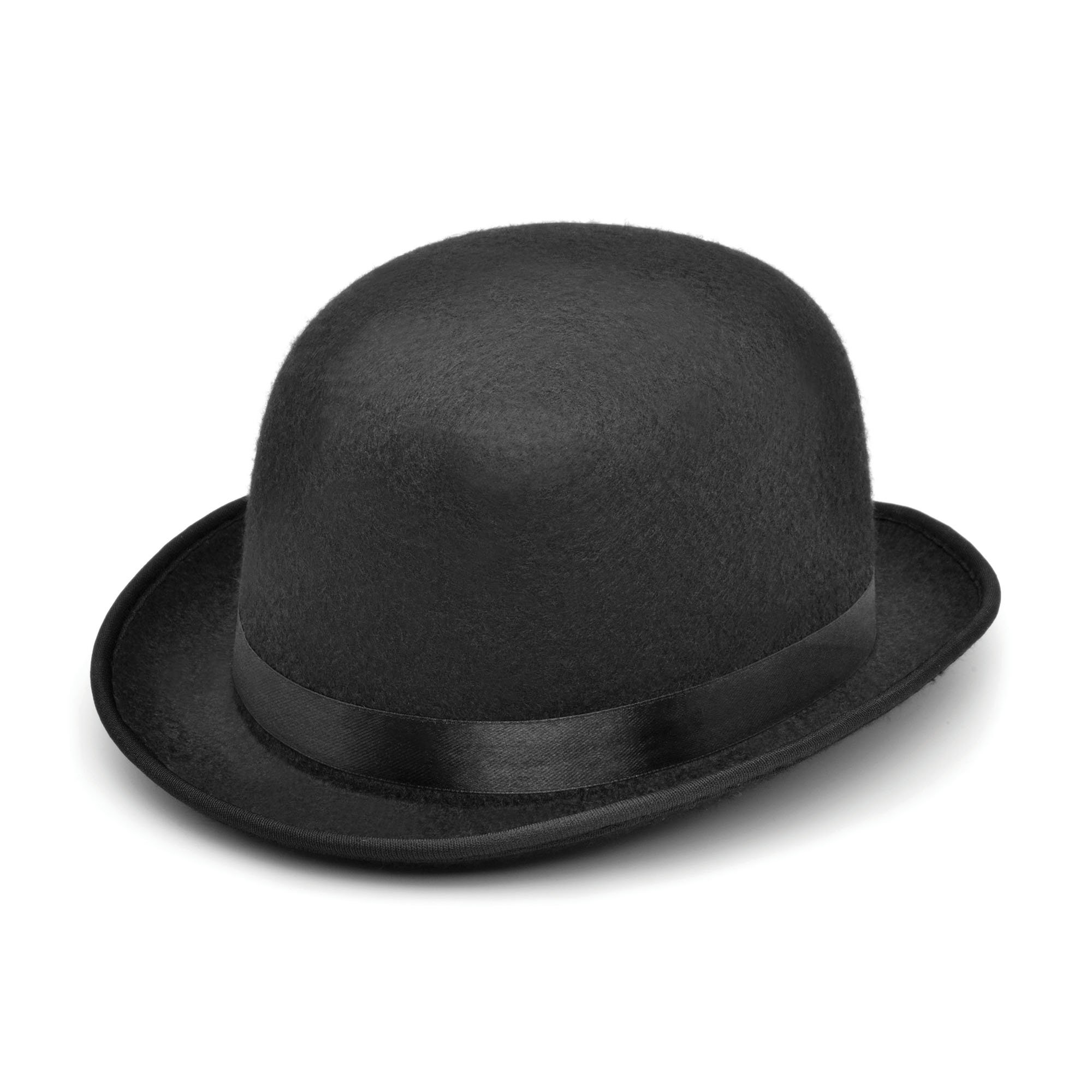 Felt Bowler's Hat in Black-S