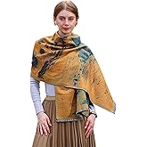 Wander Agio Winter Pashmina Shawls and Wraps Blanket Fashion Shawl Decoration Scarves Handmade Embroider Womens Paisley Scarf