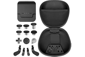 SEDICOCA Complete Component Pack for Xbox Elite Wireless Controller Series 2，package Includes 1 Carrying Case 1 Dock, 4 Paddles, 2 DPads, 6 Thumbsticks,1Tool, for Xbox One Elite Series 2 Core Replacement Parts